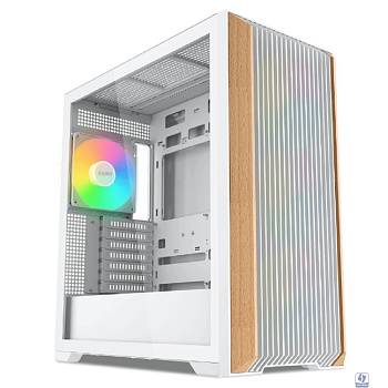 Case SAMA Z60 White, Midi-Tower, TG, 4x140mm ARGB, 2xUSB 3.0 + 1xUSB 3.1 Type-C, E-ATX, ATX, mATX, mITX White
