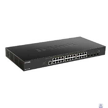 D-Link DXS-1210-28T/A1A PROJ Управляемый L2+ коммутатор с 24 портами 10GBase-T и 4 портами 25GBase-X SFP28