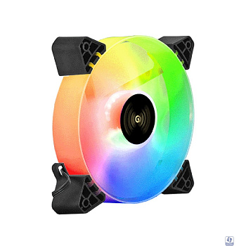 Exegate EX295972RUS Вентилятор 12В DC с подсветкой ExeGate EX12025H6PYH-PWM.ARGB (120x120x25 мм, Hydraulic bearing (гидродинамический), 6pin, 1200RPM, ARGB подсветка, 33dBA)