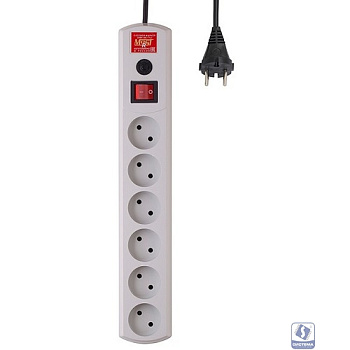 MOST Сетевой фильтр Real R 6 розеток 2 м белый