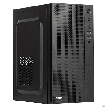 CBR Корпус mATX Minitower MX12, c БП PSU-ATX500-08EC (500W/80mm), 1*USB 3.0, 2*USB 2.0, HD Audio+Mic, Black [PCC-MATX-MX12-500W2]