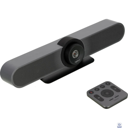 960-001102 Logitech MeetUp ConferenceCam [Ultra HD 4K, 2160p/30fps, пульт ДУ, интегрированная аудиосистема, USB-кабель 5м, в комплекте крепление и фурнитура для установки на стене] 