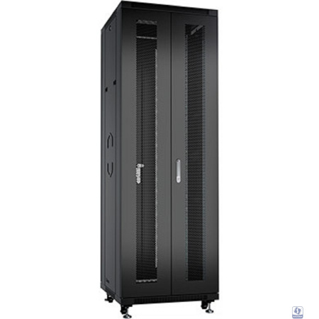 Cabeus ND-05C-42U60/120-BK Шкаф монтажный телекоммуникационный 19" напольный для распределительного и серверного оборудования 42U 600x1200x2055mm (ШхГхВ) передняя и задняя двойные перфорированные двер