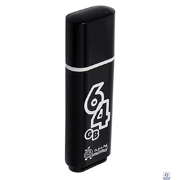 Smartbuy USB Drive 64GB Glossy series Black SB64GBGS-K