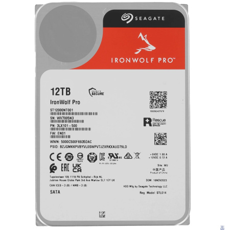 12TB Seagate Ironwolf Pro (ST12000NT001) 