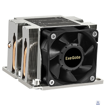 Exegate EX293439RUS Кулер ExeGate ESNK-P0068AP4.PWM.2U.3647.Cu (Al+Cu, 2U, 4 тепл. трубки, LGA3647, TDP 205W, PWM, 2100-6800RPM, 2 ball bearing, 4pin, 52db, 430г, на винтах, с термопастой, Retail box)