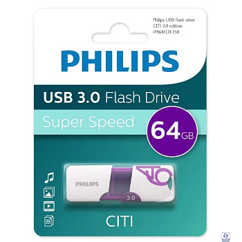 PHILIPS USB Drive 64GB CITI3.0, USB 3.0 (FM64FD135B/97)