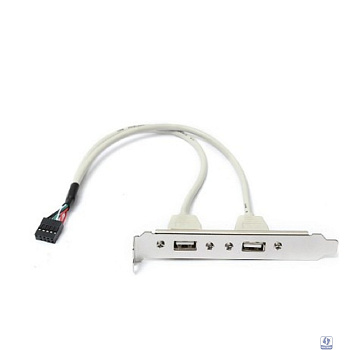 ORIENT C086L30, Планка портов в корпус 2xUSB 2.0, длина кабеля 30см, oem (31302)