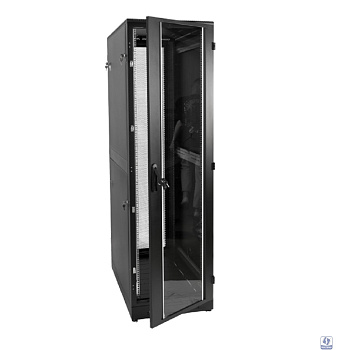 ЦМО Шкаф телекоммуникационный напольный 42U (600x600) дверь стекло, цвет чёрный (ШТК-М-42.6.6-1ААА-9005) (3 коробки)