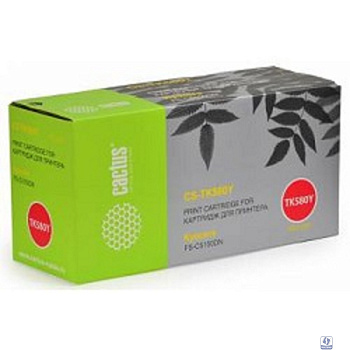 CACTUS TK-580Y Тонер Картридж CS-TK580Y желтый для Kyocera FS-C5150DN (2800стр.)
