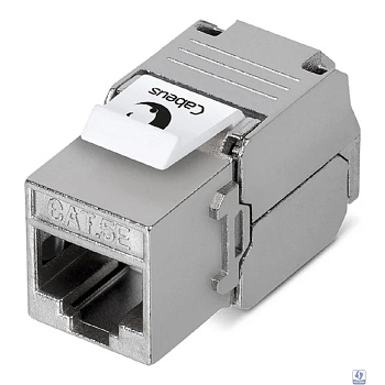Cabeus KJ-RJ45-Cat.5e-SH-180-Toolless Вставка Keystone Jack RJ-45(8P8C), 180 градусов, категория 5e, экранированная, без инструмента Toolless