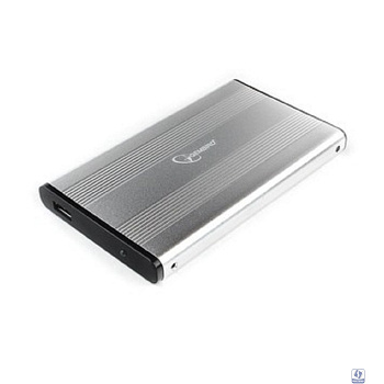 Gembird EE2-U3S-5-S Внешний корпус 2.5" серебро, USB 3.0, SATA, до 2 Тб, металл