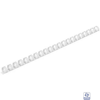 Пластиковые пружины 16 мм белые/черные 50+50 шт./ Пружины пластиковые 16 мм белые/черные (111-135 лист) 50+50 шт, ГЕЛЕОС [BCA4-16WB]