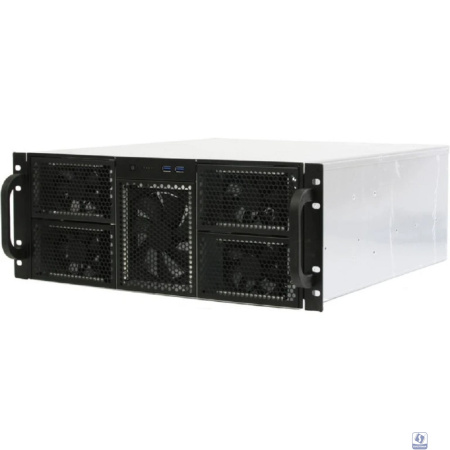 Procase RE411-D0H17-FE-65 Корпус 4U server case,0x5.25+17HDD,черный,без блока питания,глубина 650мм,MB EATX 12"x13", панель вентиляторов 3х120