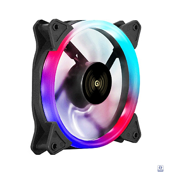 Exegate EX295969RUS Вентилятор 12В DC с подсветкой ExeGate EX12025H3P4PSR-PWM.ARGB (120x120x25 мм, Hydraulic bearing (гидродинамический), 5V ARGB 3pin, 4pin PWM, 1200RPM, ARGB подсветка, 26dBA)