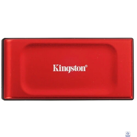 Kingston Portable SSD 2TB XS1000R, Type-C/A, USB 3.2 Gen 2, R/W 1050/1000MB/s, 70x33x14mm, 29g., Red (5 лет)