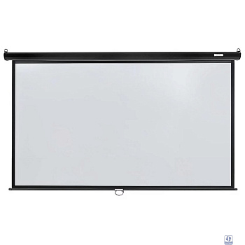 LUMIEN Eco Picture LEP-100130 157х227см (рабочая область 124х221 см) (100") Matte White верх.кайма 30 см, восьмигранный корпус, возможность потолочн./настенного крепления, 16:9, корпус черного цвета