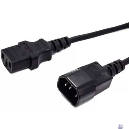 Filum Кабель питания FL-PC16-C13-C14-0.6M С13- C14, 3х1 мм?, 220В, 10A, чёрный, 0.6 м.[FL-PC16-C13-C14-0.6M]