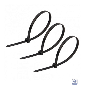 Rexant (07-0303) Хомут широкий  nylon 8.0 х 300 мм 100 шт черный