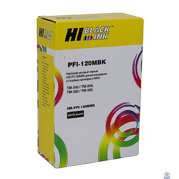 Hi-Black  PFI-120MBK  Картридж струйный для Canon TM-200/205/300/305, matte black
