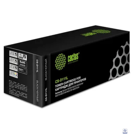 Тонер Картридж Cactus CS-D111L черный для Samsung Xpress M2022/M2020/M2021/M2020W/M2070 (1800стр.)