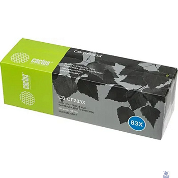 CACTUS  CS-CF283X  Тонер Картридж  черный для HP LaserJet Pro M225dn/M201/M202 (2200стр.) 