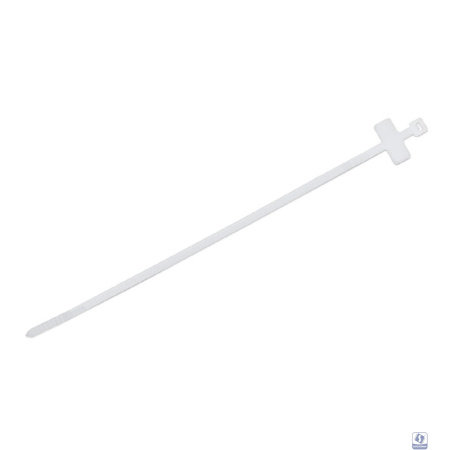 Cabeus GTM-200 Стяжка нейлоновая неоткрывающаяся, безгалогенная (halogen free), 200x2.5мм, с площадкой для маркера (100 шт)