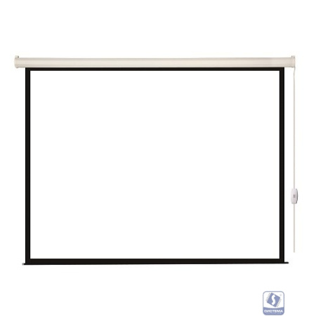 Lumien Eco Control [LEC-100102] Экран с электроприводом 203x203 см (раб. область 197х197 см) Matte White черная кайма по периметру 1:1                                                                  