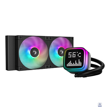 СЖО Deepcool LP240 ARGB Soc-AM5/AM4/1200/1700/1851 черный 4-pin 38.71dB Al LCD 300W 1410gr Ret (R-LP240-BKMSNC-G-1)
