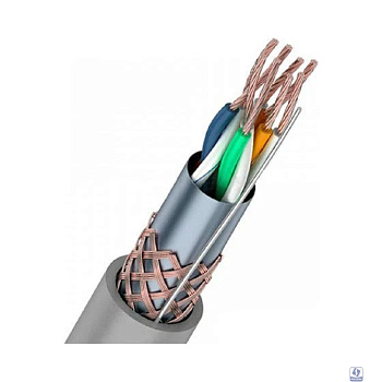 Rexant (01-0343) Кабель витая пара SF/UTP, CAT 5e, PVC, 4PR, 24AWG, INDOOR, STRANDED, серый, 305м