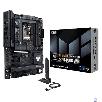 ASUS TUF GAMING Z890-PLUS WIFI (Socket 1851, ATX, 4xDDR5(192GB), DP/HDMI,1xPCIe 5.0x16/1xPCIe 4.0x16/1xPCIe 4.0x4, 2xPCIe 4.0x1, 1xLAN (2.5GbE), Wi-Fi, 4xSATA 6Gb/s, 4xM.2,1xType-C, 6xUSB 3)