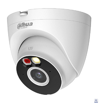 DAHUA DH-IPC-T3AP-PV-0280B Уличная турельная IP-видеокамера Smart Dual Light 3Мп, 1/2.8” CMOS, объектив 2.8мм, видеоаналитика, ИК 30м, LED 30м, микрофон, динамик, Wi-Fi 2.4ГГц, IP67, металл/пластик