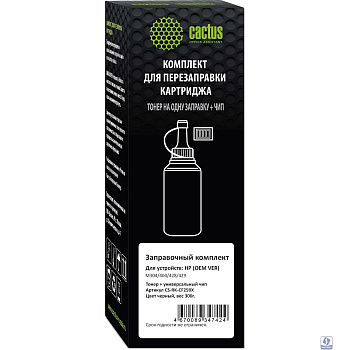 Тонер Cactus CS-RK-CF259X черный флакон 300гр. (в компл.:чип) для принтера HP (OEM VER) M304/404/428/429