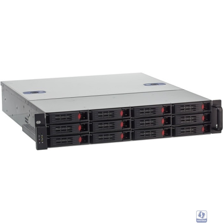 Exegate EX293180RUS Серверный корпус ExeGate Pro 2U550-HS12 <RM 19", высота 2U, глубина 550, БП 1U-900ADS, 12xHotSwap, USB>
