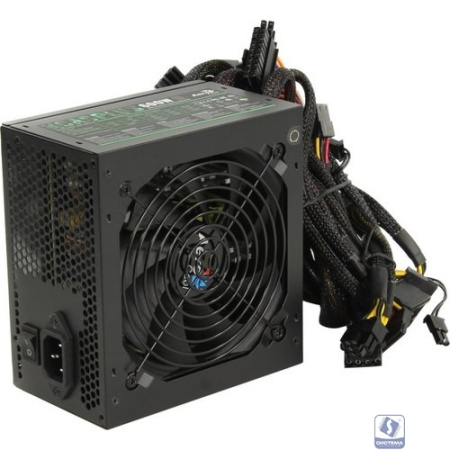 Блок питания Aerocool KCAS 600W PLUS (ATX 2.4, 600W, Active PFC, 120mm fan, 80 PLUS BRONZE) Box