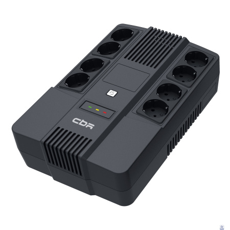 ИБП CBR [UPS-OFK-101E-800] 800VA/480W,  Schuko CEE 7 Outlets: (x4 Battery & Surge Protected; x4 Surge Protected), LED, AVR, 12V/9Ah