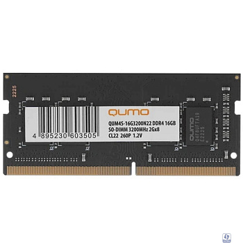 QUMO DDR4 SODIMM 16GB QUM4S-16G3200N22 PC4-25600, 3200MHz OEM/RTL