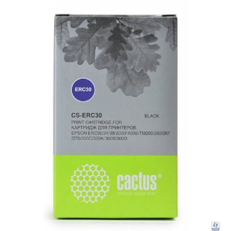 CACTUS Картридж матричный CS-ERC30 12.7x5 черный для Epson ERC 30/34/38/TM-U220