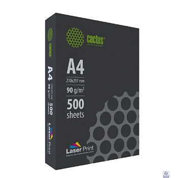 Бумага Cactus CS-LPA490500 A4/90г/м2/500л./белый для лазерной печати