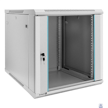 Exegate EX298604RUS Шкаф телекоммуникационный 19" настенный 12U ExeGate EC-WM-12U.600.G.GREY (19”, 12U, 600x600x635mm (ШхГхВ), передняя дверь закаленное стекло, съемные боковые панели, пыле- и влагоза