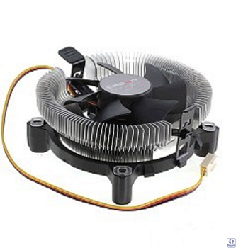 CROWN Кулер для процессора CM-80 (Для Intel и AMD, TDP до 65 Ватт, коннектор 3 pin, Низкая посадка радиатора , Гидродинамический подшипник, Размер: 115*103*42 мм, в белой упаковке) (OEM)