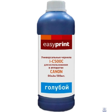 Easyprint Чернила I-C500C универсальные для Canon (500мл.) голубой