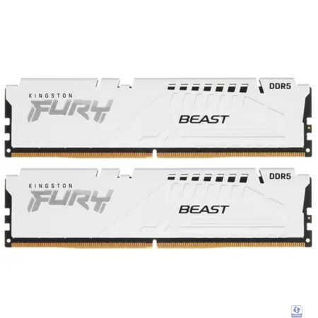 Kingston DDR5 DIMM 64Gb 2x32GB 6000MHz KF560C36BWEK2-64 Fury Beast RTL Gaming PC5-48000 CL36 288-pin 1.35В dual rank с радиатором Ret