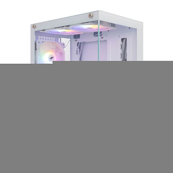 1STPLAYER MIKU Mi2 White / mATX / 3x120mm LED fans / Mi2-WH-3F1-W