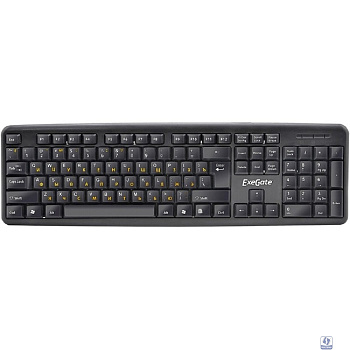 Exegate EX279940RUS Клавиатура Exegate LY-331L, <USB, шнур 2м, черная,  104кл, Enter большой>, OEM