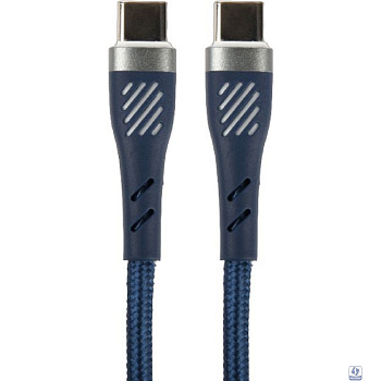 PERFEO Кабель USB C вилка - C вилка, 60W, синий, длина 1 м., POWER (C1103)