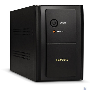 Exegate EP285483RUS ИБП ExeGate SpecialPro UNB-1000.LED.AVR.EURO.RJ <1000VA/650W, LED, AVR, 4 евророзетки, RJ45/11, Black>