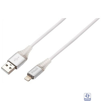 Filum Кабель USB 2.0, 1 м., 2 А, индикатор заряда, разъемы: USB A male - Lightning male, пакет. [FL-CPro-U2-AM-LM-1M-L1] (956490)