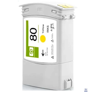 Струйный картридж NV Print 80 (NV-C4848A) Yellow для HP DesignJet 1050c, 1055cm (400 мл)