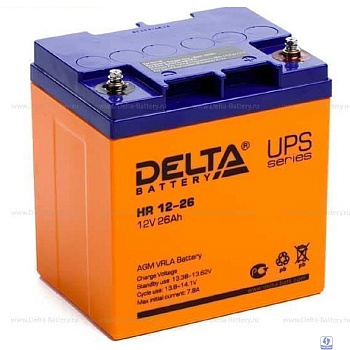 Delta HR 12-26  (12B, 26 А\ч) свинцово- кислотный аккумулятор  